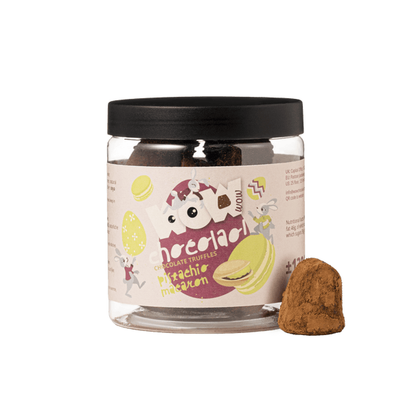 Pistache macaron chocoladetruffels - 130g Paasgeschenkpot