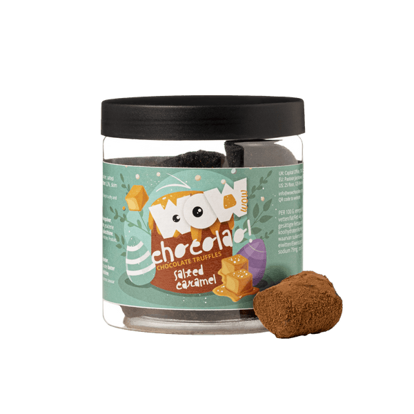 Gezouten karamel chocoladetruffels - Paasgeschenkpot 130g