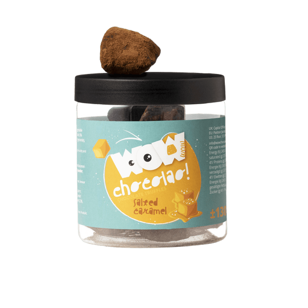 Gezouten Karamel Chocolade Truffels Cadeaupot 130g | Zoete Zoute Chocolade