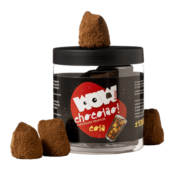Sprankelende Cola Chocoladetruffels Cadeaupot 130g | Bruisende Cola Chocolade