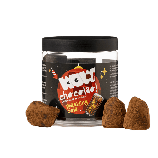 Sprankelende Cola Chocolade Truffels - Nieuwjaar Editie - Cadeaupot 130g