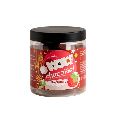 Pure chocolade truffels - Kersteditie - Geschenkpot 130g