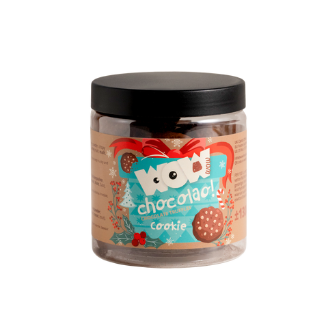 Pure chocolade truffels - Kersteditie - Geschenkpot 130g