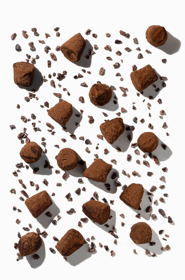 Cacao nibs chocolade truffels - bulk