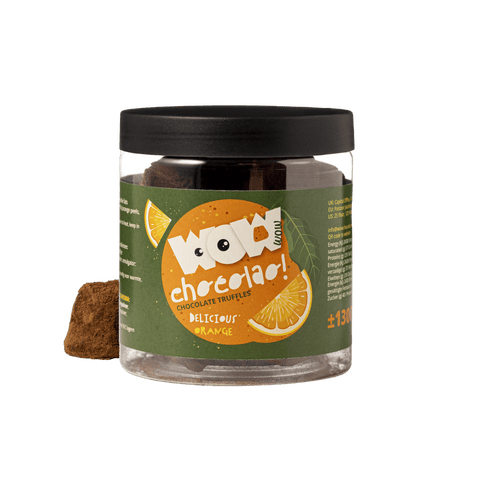 Candied Orange Peel Chocolate Truffles Gift Jar 130g | Citrus Chocolate - WOW Chocolao!