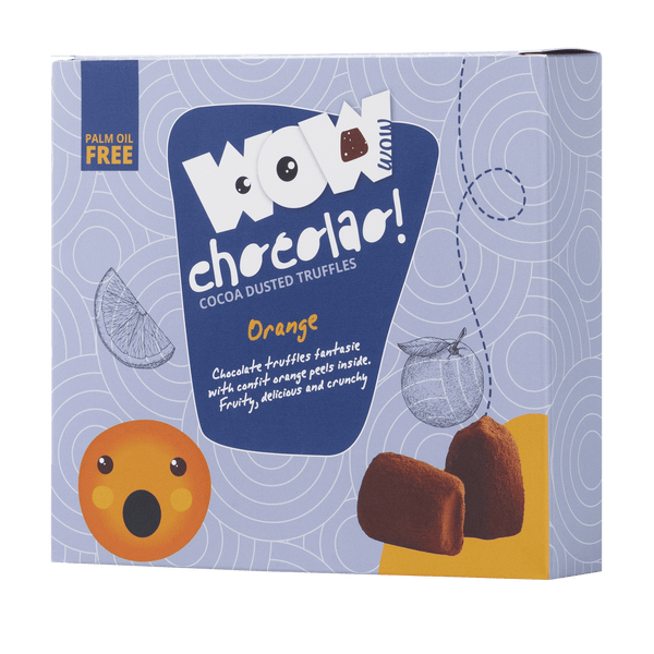 Gekonfijte Sinaasappelschil Chocolade Truffels XL Doos 250g | Citrus Chocolade