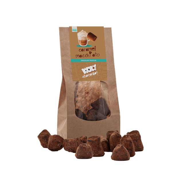 Caramel Macchiato Chocolade Truffels - Biologisch afbreekbare zak 130g
