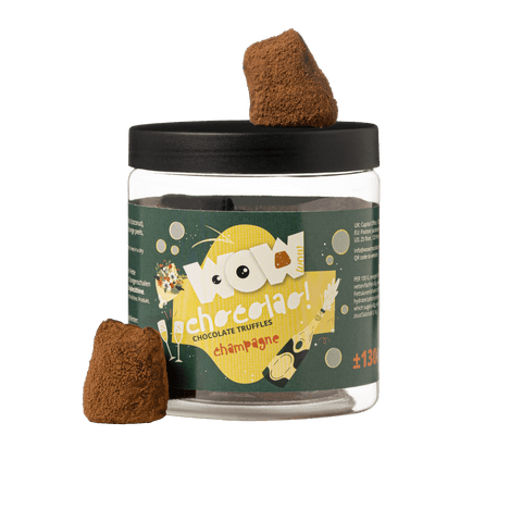 Champagne Mother’s Day Truffles Gift Jar 130g | Luxury Chocolate Gift - WOW Chocolao!