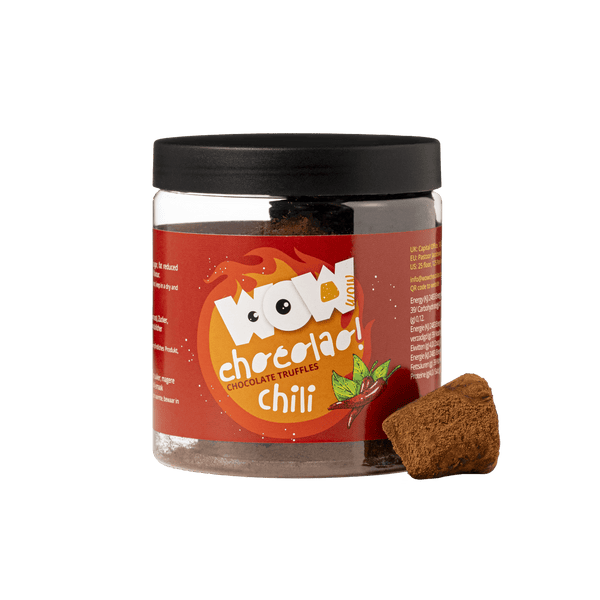 Chili Chocoladetruffels Cadeaupot 130g | Pittige Gourmet Chocolade