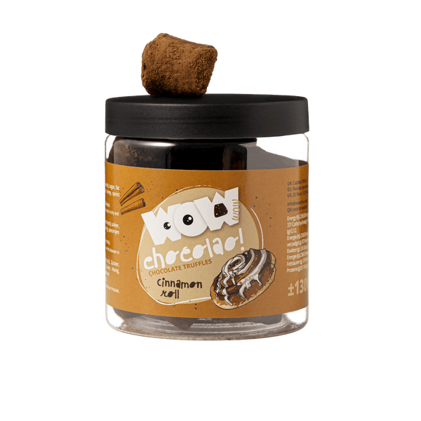 Kaneelbroodje Chocoladetruffels Cadeaupot 130g | Bakkerijstijl Chocolade