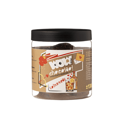 Cointreau Chocolate Truffles - Valentine Gifting jar 130g - WOW Chocolao!