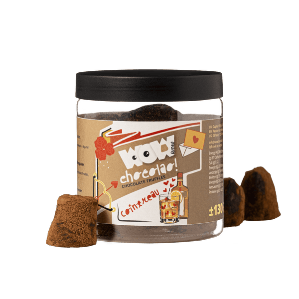 Cointreau chocoladetruffels - Valentijnsgeschenkpot 130g