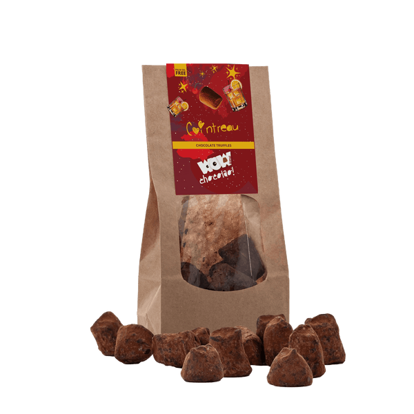 Cointreau - Kerst Chocolade Truffels - Biologisch afbreekbare zak 130g