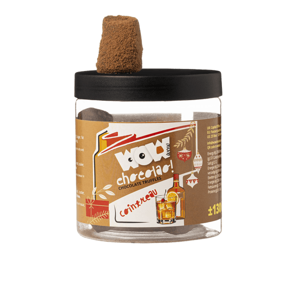 Cointreau Kerst Truffels Cadeaupot 130g | Sinaasappel Likeur Chocolade