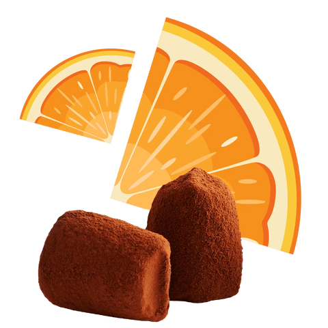 Confit Orange Chocolate Truffles - Bulk - WOW Chocolao!