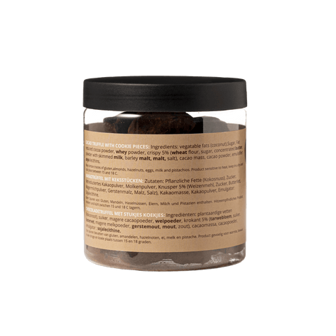 Cookie Crumble Chocolate Truffles Gift Jar 130g | Crunchy Cookie Chocolate - WOW Chocolao!