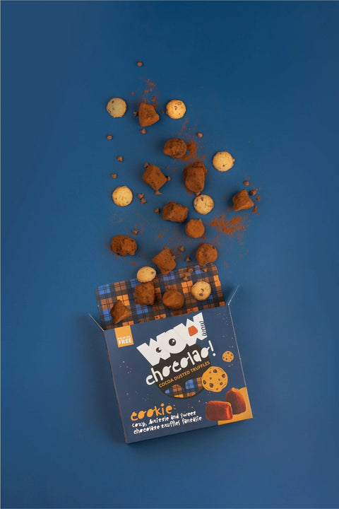 Cookie Crumble Chocolate Truffles XL Box 250g | Crunchy Cookie Chocolate - WOW Chocolao!