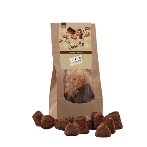 Cookies Chocolate Truffles - Biodegradable bags 130g - WOW Chocolao!