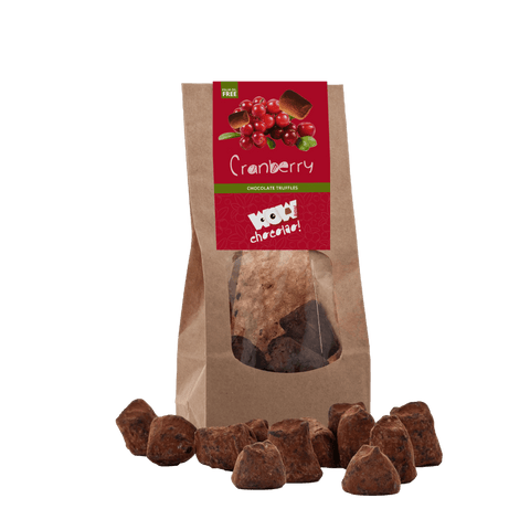 Cranberry Chocolate Truffles - Biodegradable bag 130g - WOW Chocolao!