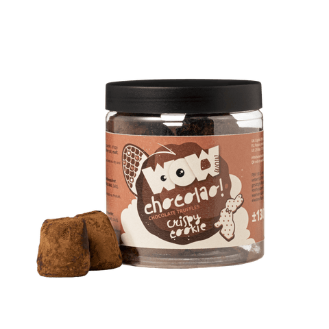 Crispy Cookies - Easter chocolate truffles - Gifting jar 130g - WOW Chocolao!