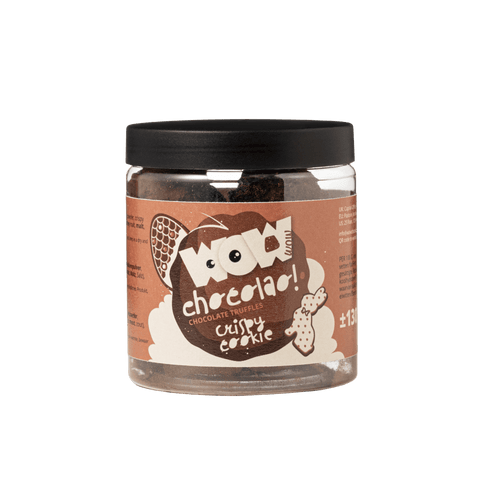 Crispy Cookies - Easter chocolate truffles - Gifting jar 130g - WOW Chocolao!