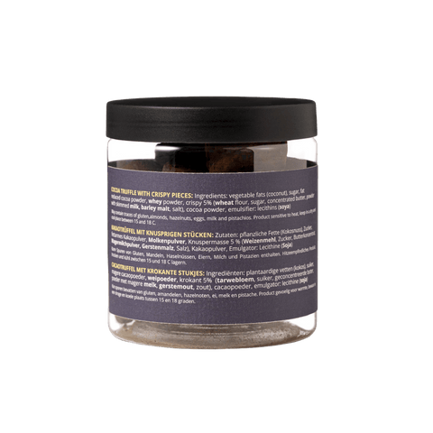 Crispy Crepe Dentelle Truffles Gift Jar 130g | Crunchy French Chocolate - WOW Chocolao!