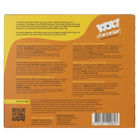 Exploding Sweets Halloween XL Box 250g | Fizzy Chocolate - WOW Chocolao!