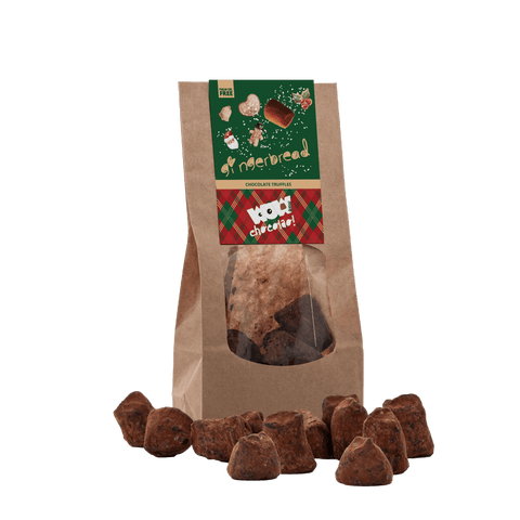 Gingerbread Chocolate Truffles - Christmas Edition - Biodegradable bag 130g - WOW Chocolao!