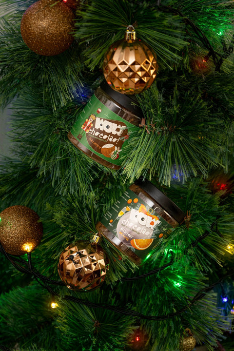 Hazelnut Christmas Truffles Gift Jar 130g | Festive Nut Chocolate - WOW Chocolao!