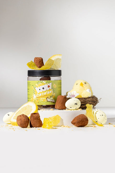Lemon Pie Chocolate Truffles - Easter Edition - Gifting jar 130g - WOW Chocolao!