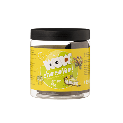 Lemon Pie Mother’s Day Truffles Gift Jar 130g | Floral Chocolate Gift - WOW Chocolao!