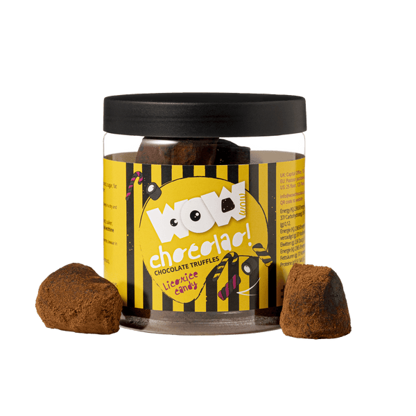 Drop Chocoladetruffels Cadeaupot 130g | Gourmet Drop Chocolade