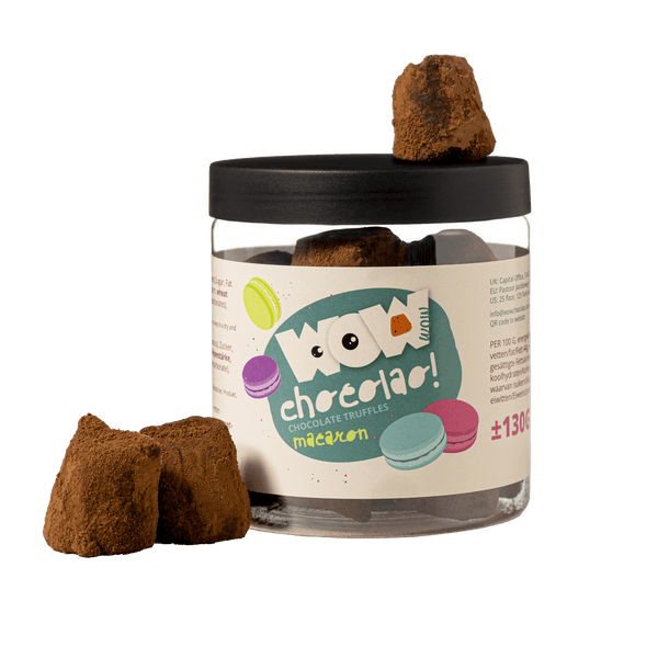 Macaron Chocoladetruffels Cadeaupot 130g | Frans Geïnspireerde Chocolade