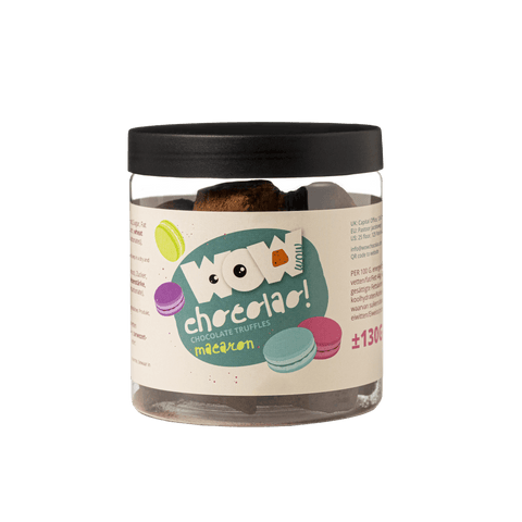 Macaron Chocolate Truffles Gift Jar 130g | French Inspired Chocolate - WOW Chocolao!