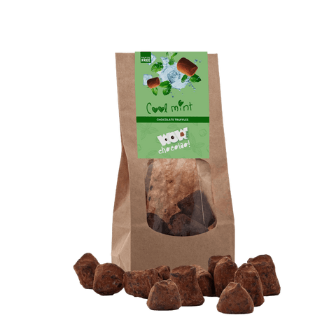 Mint Chocolate Truffles - Biodegradable bag 130g - WOW Chocolao!