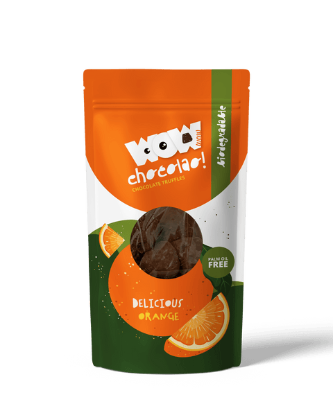 Orange - 200g Biodegradable bag - WOW Chocolao!