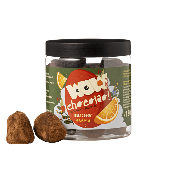 Sinaasappel - Pasen Chocolade Truffels - Cadeaupot 130g