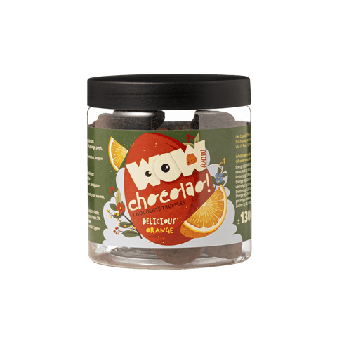 Orange - Easter Chocolate Truffles - Gifting jar 130g - WOW Chocolao!