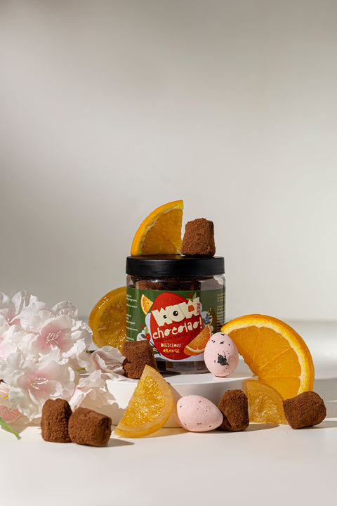 Orange - Easter Chocolate Truffles - Gifting jar 130g - WOW Chocolao!