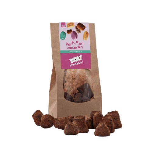 Parisian Macaron Chocolate Truffles - Biodegradable bag 130g - WOW Chocolao!