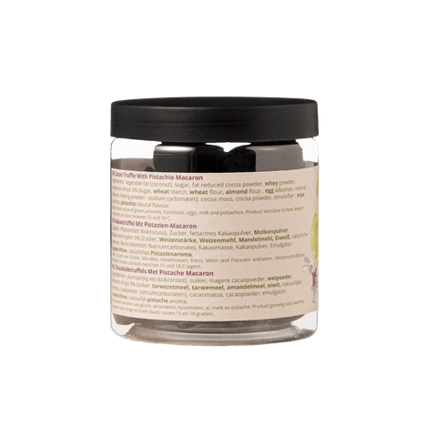 Pistachio Macaroon Chocolate Truffles - 130g Easter Gifting Jar - WOW Chocolao!