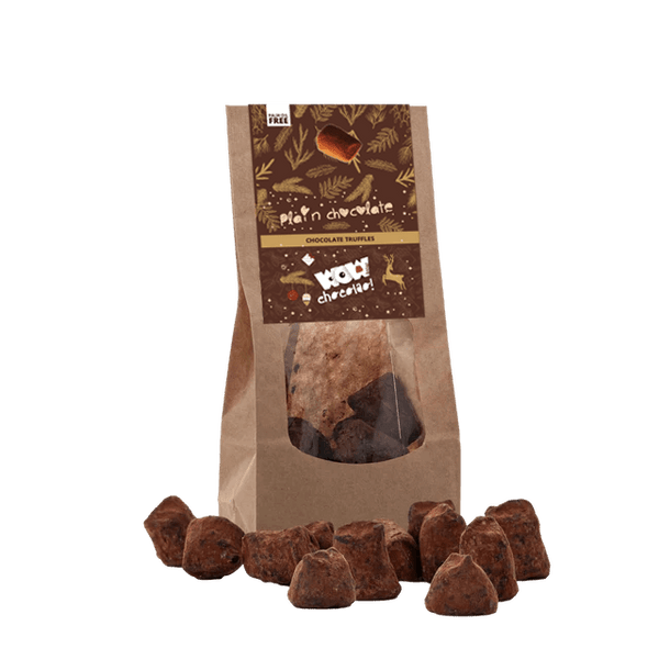 Pure chocolade truffels - Kersteditie - Biologisch afbreekbare zak 130g