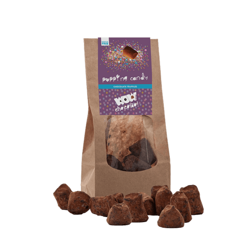 Popping Candy Chocolate Truffles - Biodegradable bag 130g - WOW Chocolao!