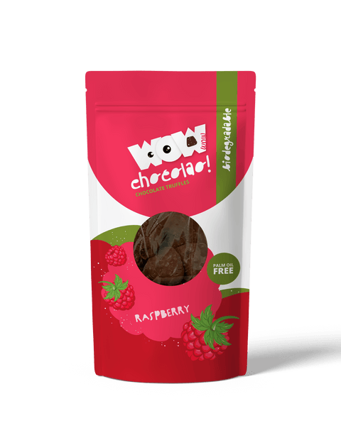 Raspberry - 200g Biodegradable bag - WOW Chocolao!