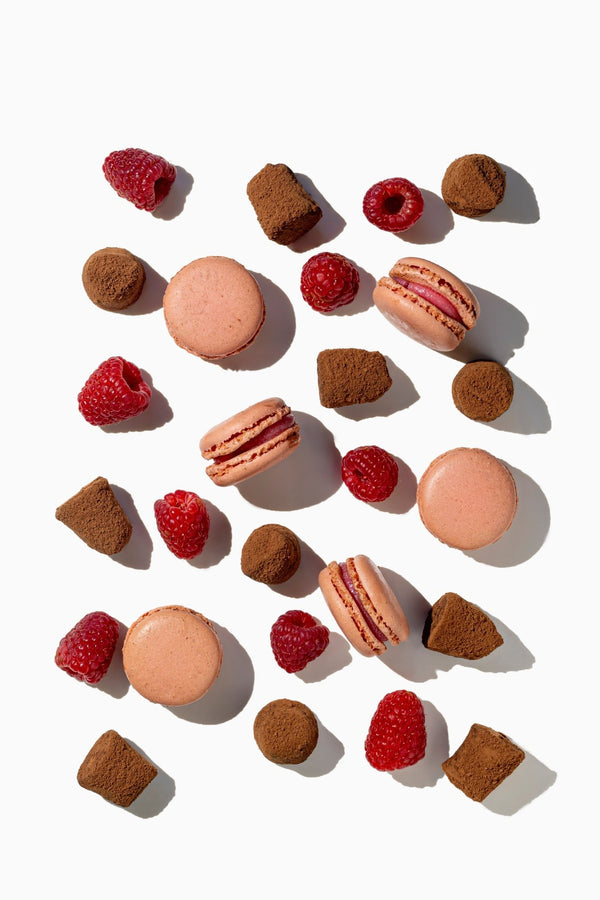 Frambozen Macaron chocolade truffels - in bulk