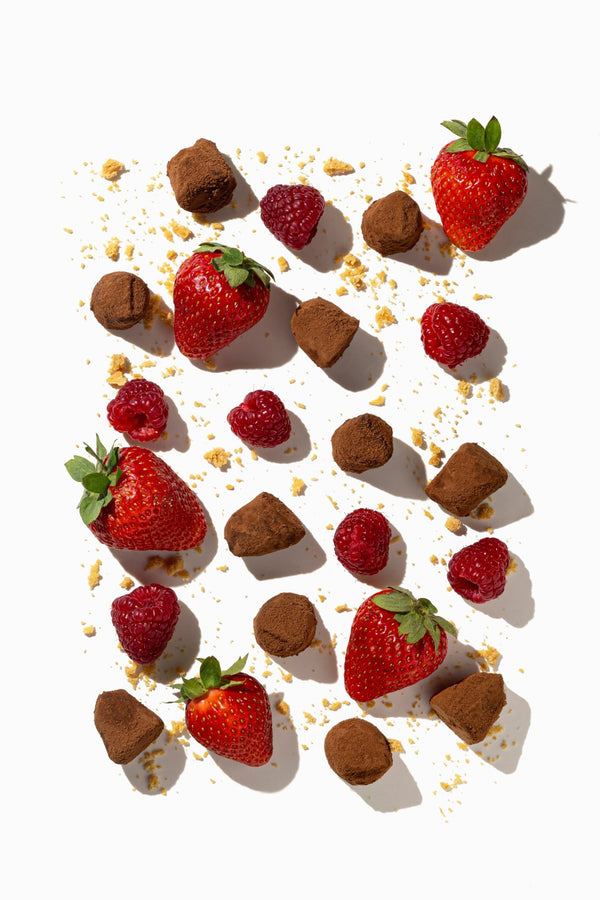 Rode Vruchten Taart Chocolade Truffels - bulk