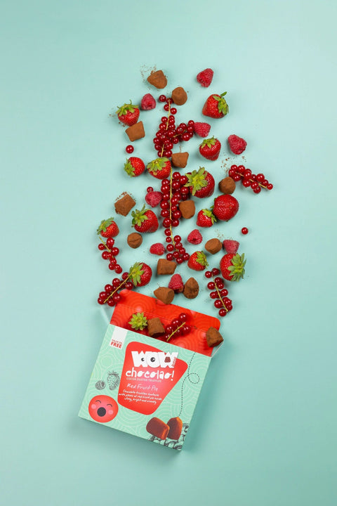 Red Fruits Pie Chocolate Truffles XL Box 250g | Berry Dessert Chocolate - WOW Chocolao!