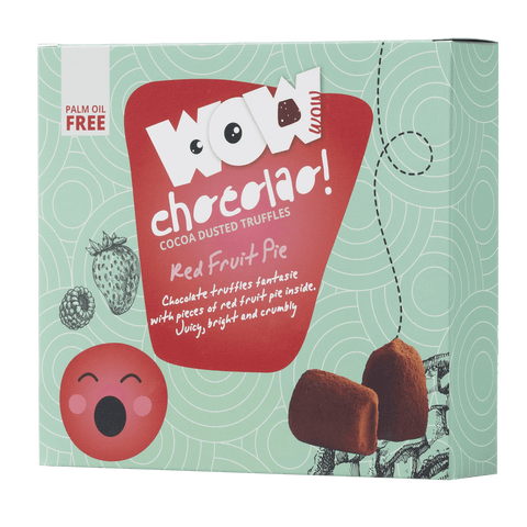 Red Fruits Pie Chocolate Truffles XL Box 250g | Berry Dessert Chocolate - WOW Chocolao!