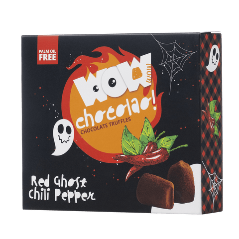 Red Ghost Chili Halloween XL Box 250g | Spicy Halloween Chocolate - WOW Chocolao!