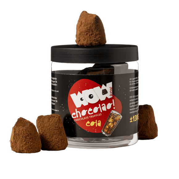Sparkling Cola Chocolate Truffles Gift Jar 130g | Fizzy Cola Chocolate - WOW Chocolao!
